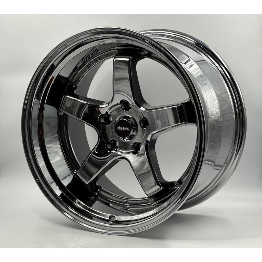 CLEAVE RACING FL53 18x9.5J +18 / 18x10.5J +15 5H-114.3 SMC 各2本 計4本セット 新色