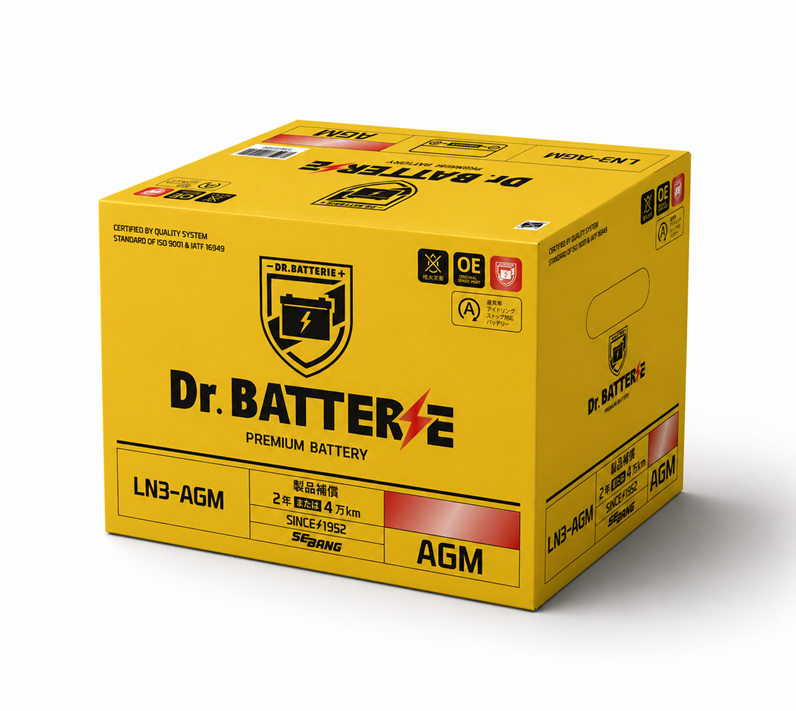 韓国製　欧州規格バッテリー　Dr.BATTERIE AGM LN2